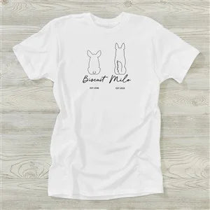 Pet Outlines Personalized Adult Shirt