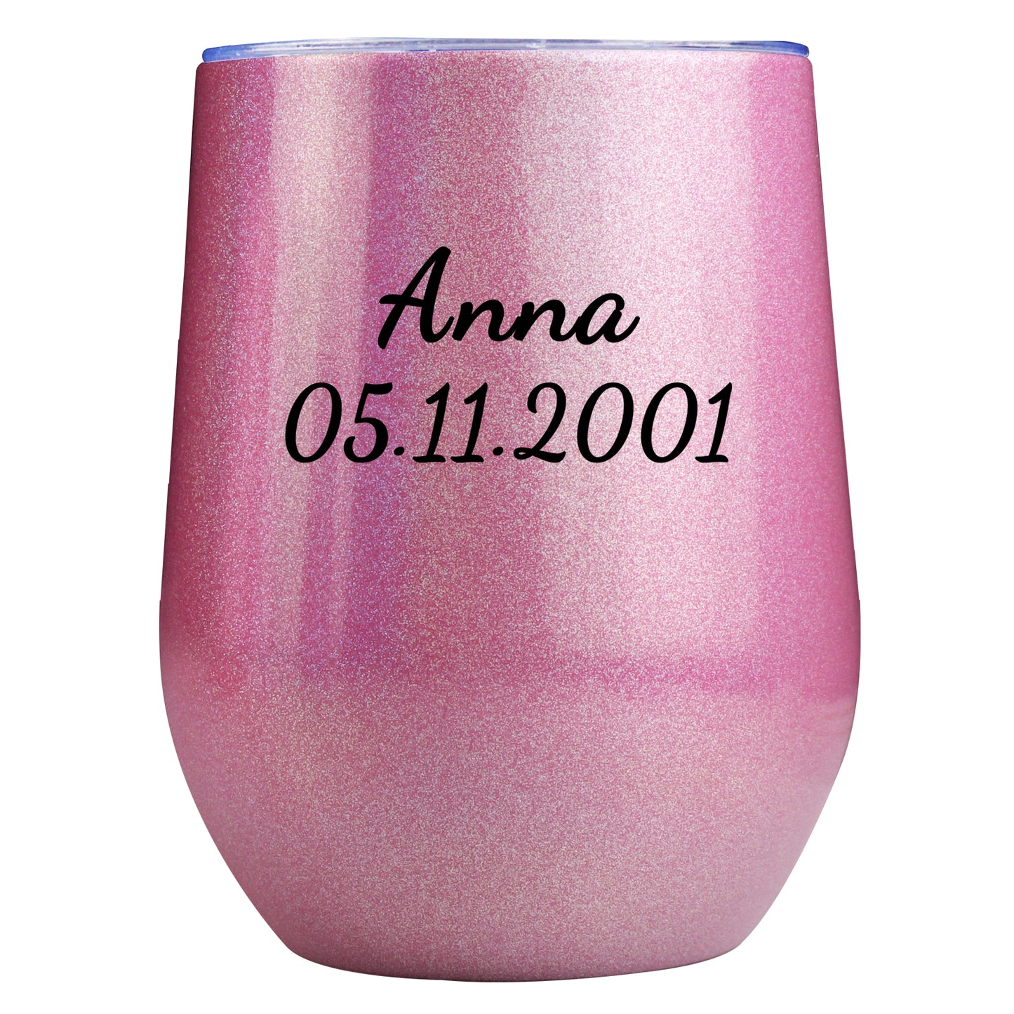 Personalisierter Thermobecher mit Namen 355ml die Regenbogenlackoberfläche