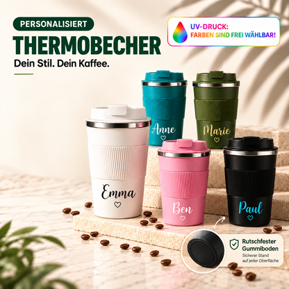 Personalisiert Thermobecher mit Name 380 ml