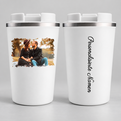 Personalisiert Thermobecher mit Foto und Namen 380ml