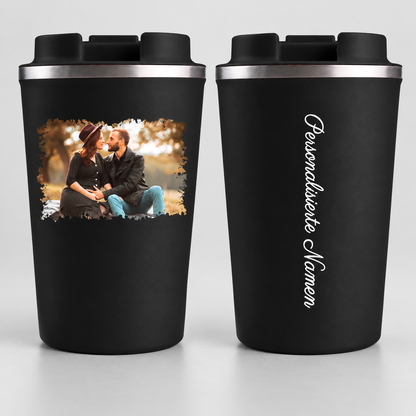 Personalisiert Thermobecher mit Foto und Namen 380ml