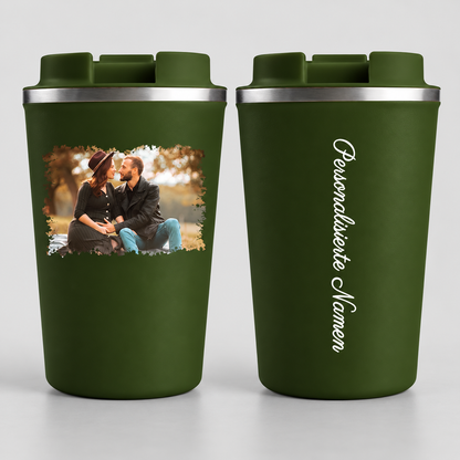Personalisiert Thermobecher mit Foto und Namen 380ml