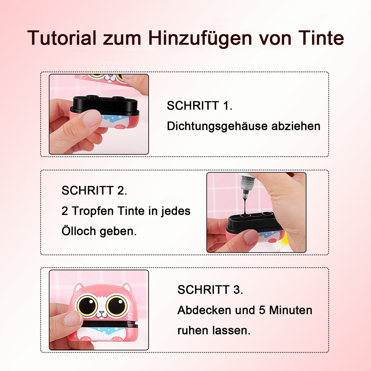 Personalisierter Namensstempel Kinder mit Namen