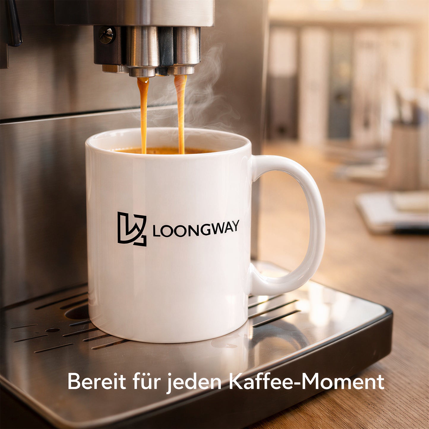 Personalisiert Tasse mit Logo und Namen Keramik 330ml