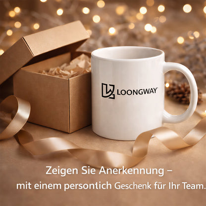 Personalisiert Tasse mit Logo und Namen Keramik 330ml