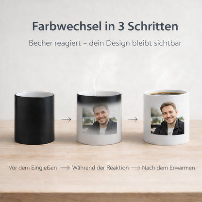 Personalisiert Tasse mit Foto und Muster Keramik 330ml