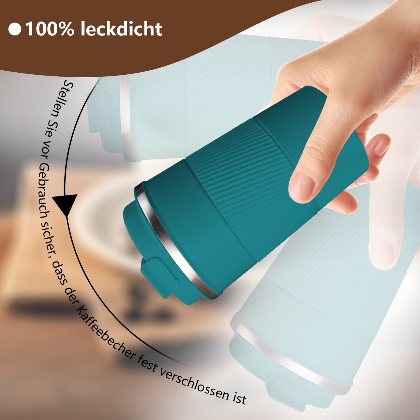 Personalisiert Thermobecher mit Name 380 ml