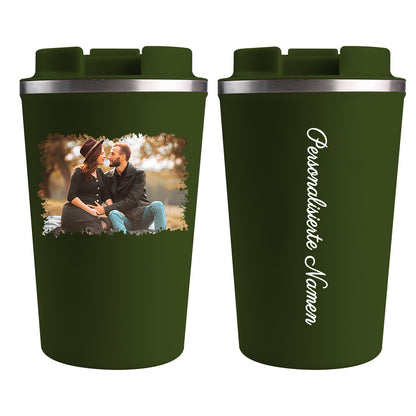 Personalisiert Thermobecher mit Foto und Namen 380ml