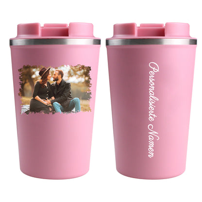 Personalisiert Thermobecher mit Foto und Namen 380ml