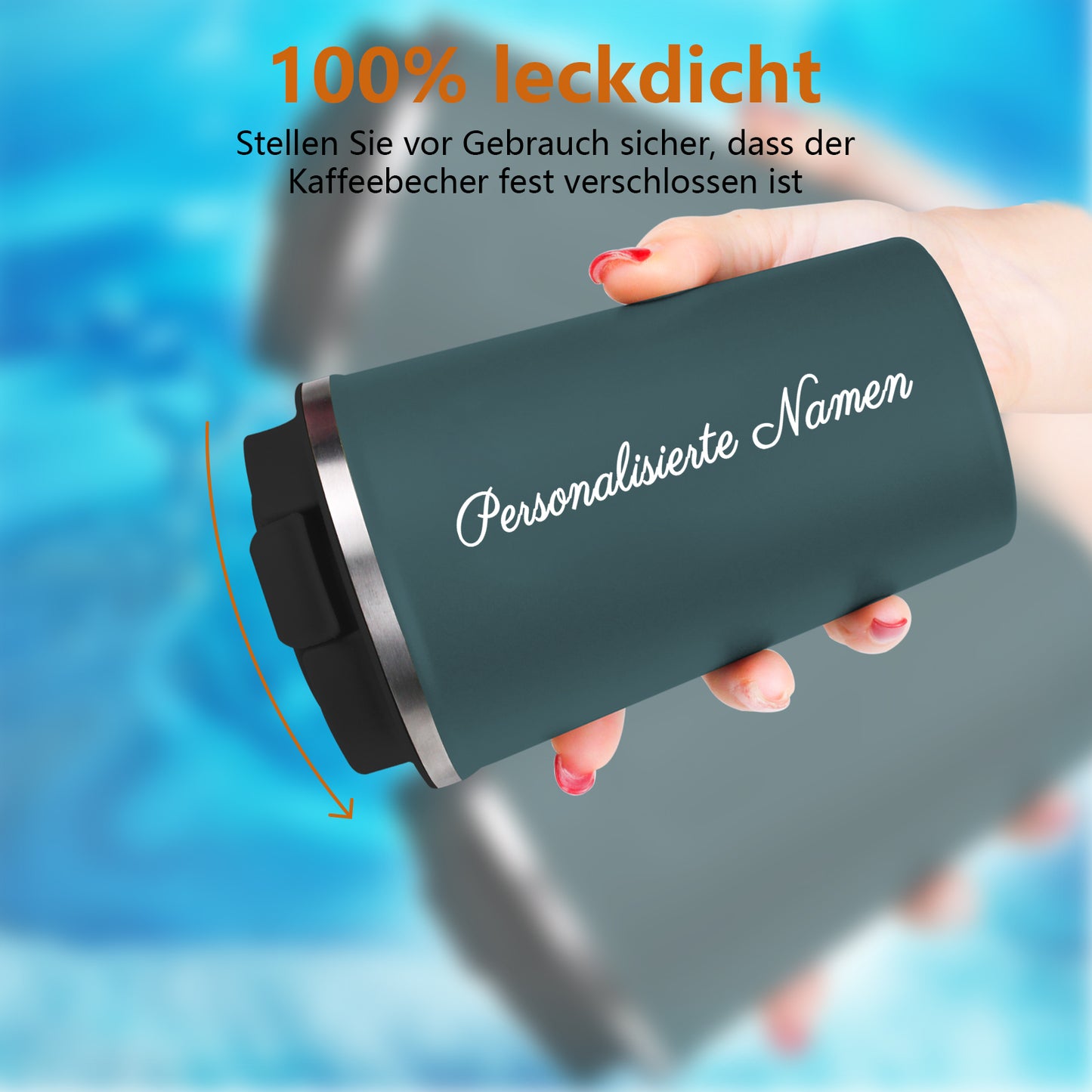 Personalisiert Thermobecher mit Foto und Namen 380ml