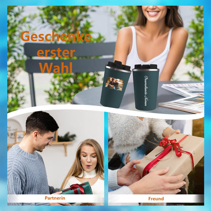 Personalisiert Thermobecher mit Foto und Namen 380ml