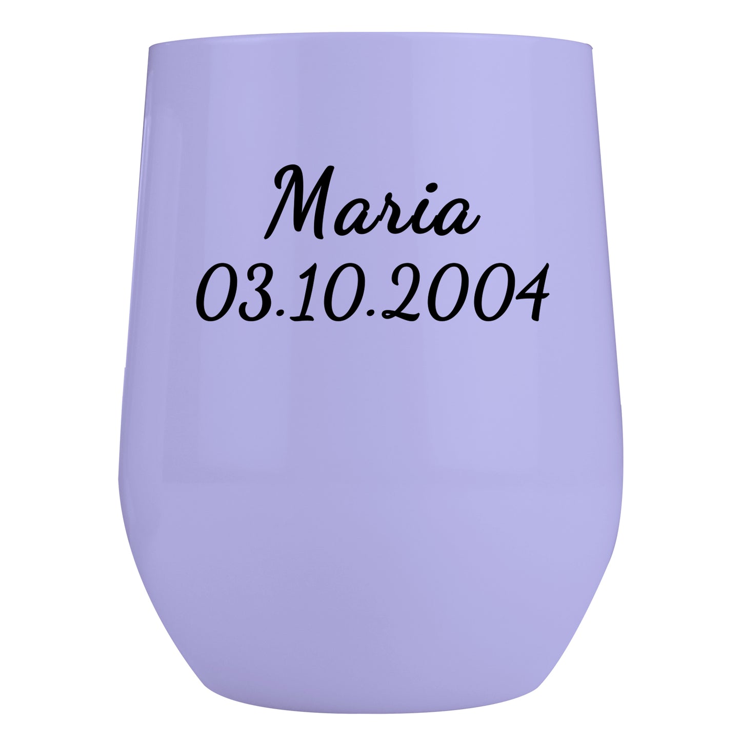Personalisierter Thermobecher mit Namen 355ml die Spritzlackoberfläche