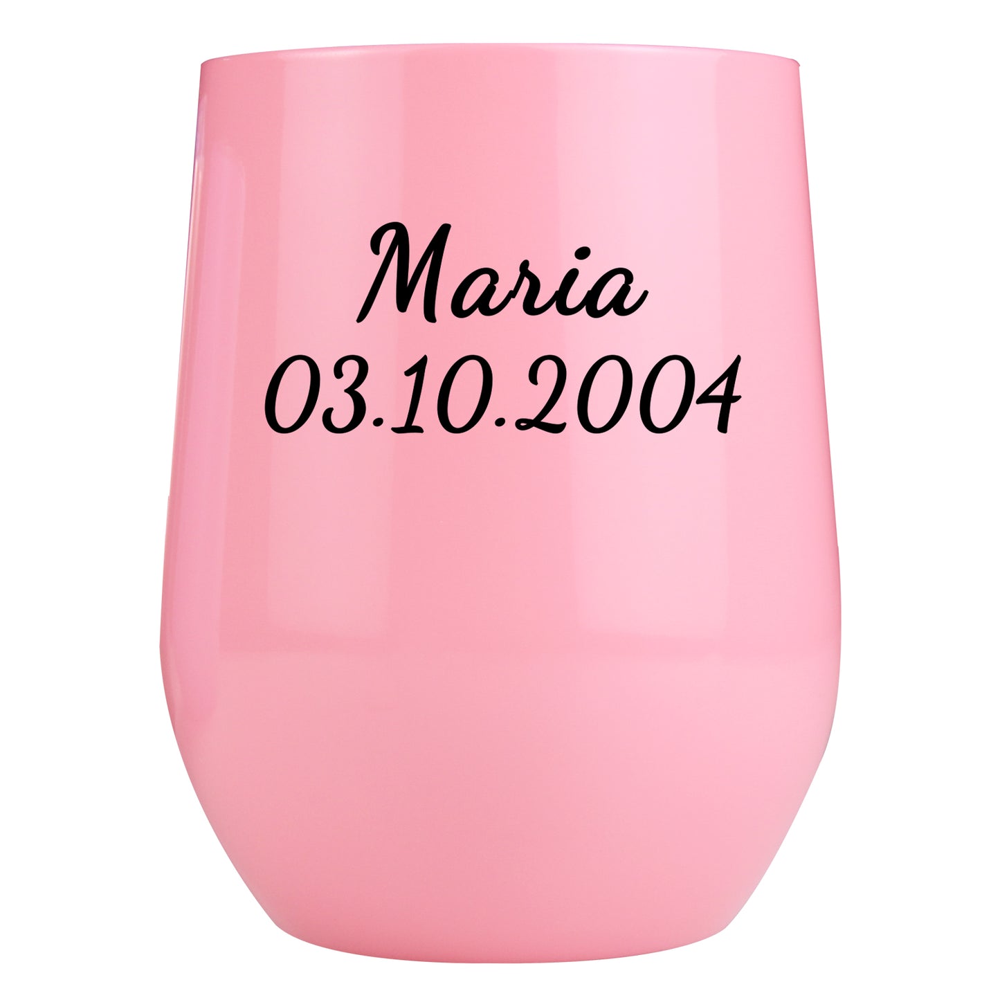 Personalisierter Thermobecher mit Namen 355ml die Spritzlackoberfläche