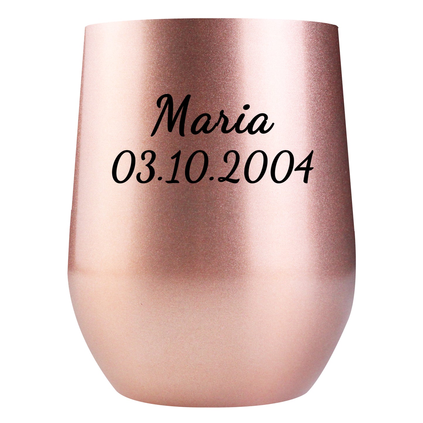 Personalisierter Thermobecher mit Namen 355ml die Spritzlackoberfläche