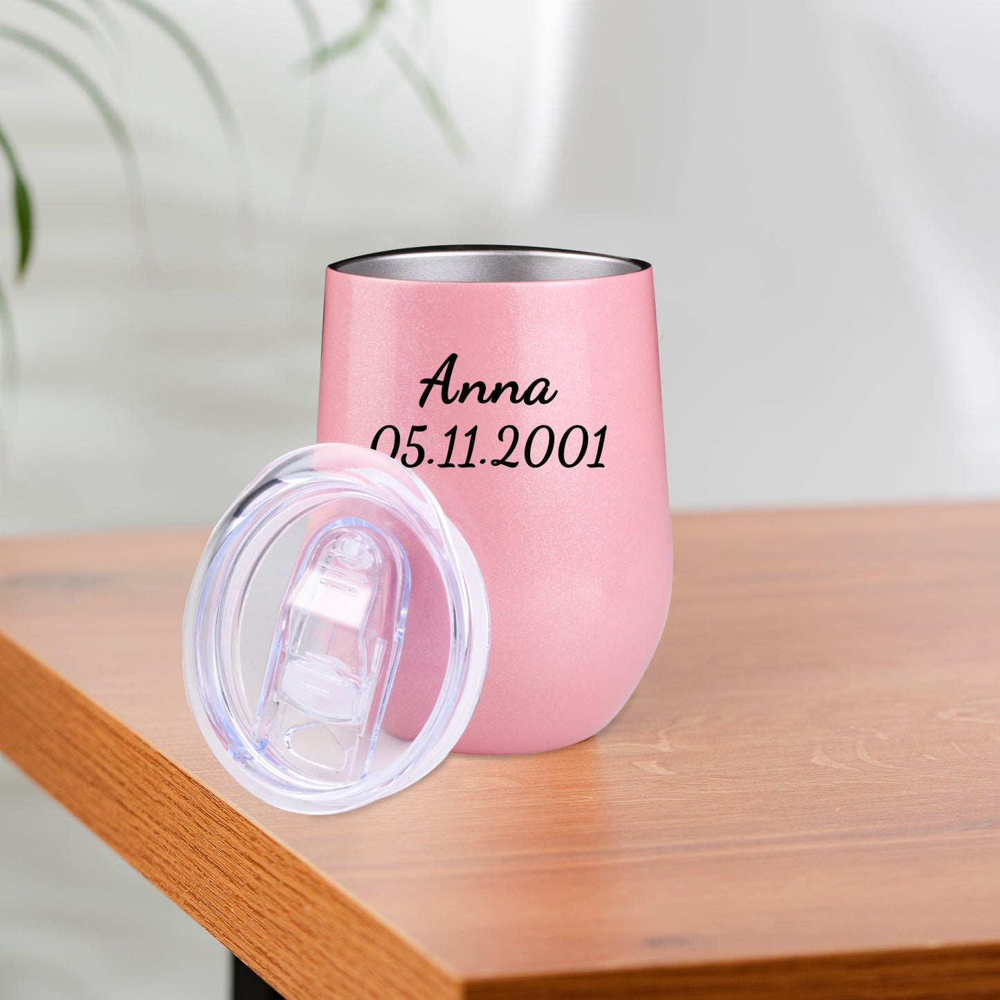 Personalisierter Thermobecher mit Namen 355ml die Regenbogenlackoberfläche