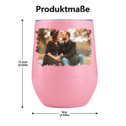 Personalisierter Thermobecher in Eierschalenform mit Foto oder Logo 355ml 2.0