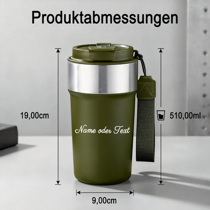 Mug isotherme personnalisé avec nom et photo