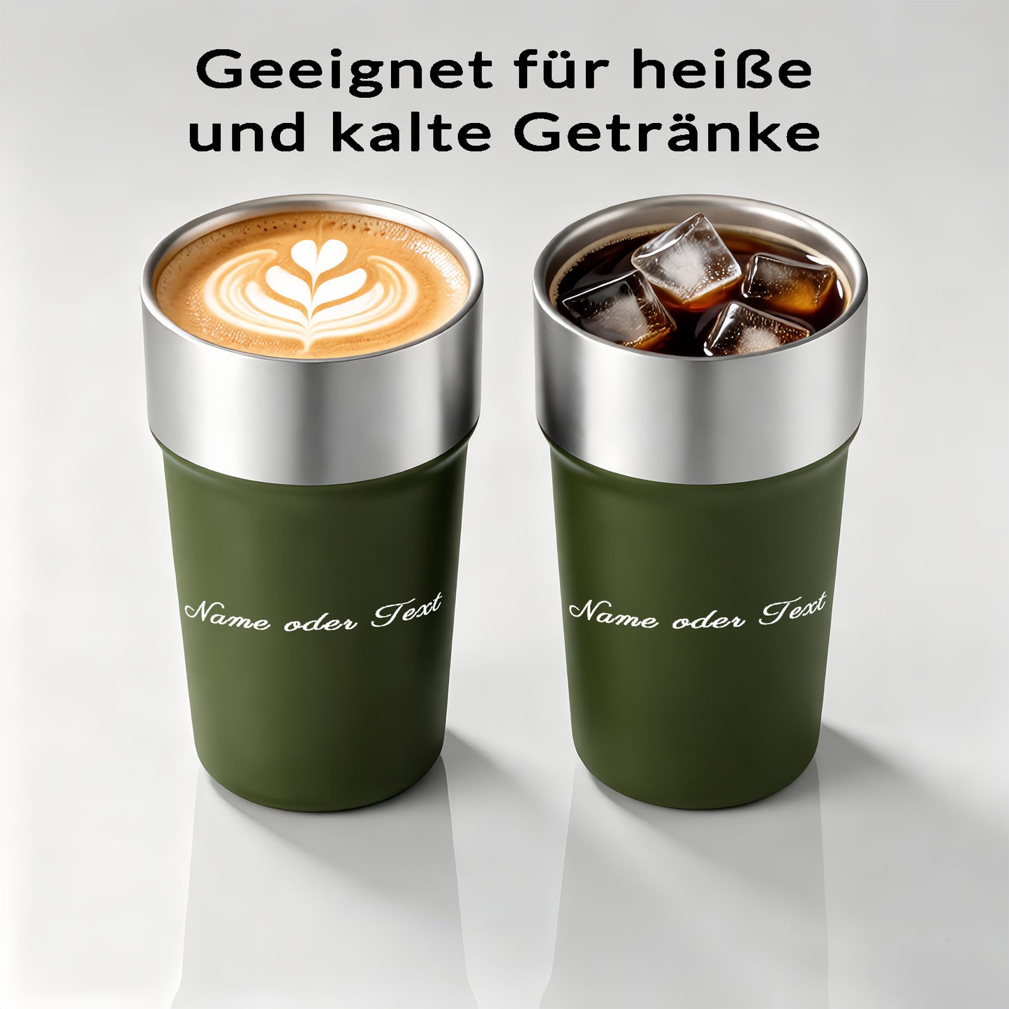 Mug isotherme personnalisé avec nom et photo