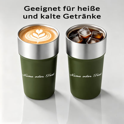 Mug isotherme personnalisé avec nom et photo