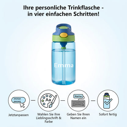 Personalisierte Trinkflasche Kinder mit Namen 480ml BPA Frei