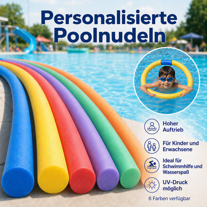 Personalisierte Poolnudel mit Logo-Druck aus Schaumstoff