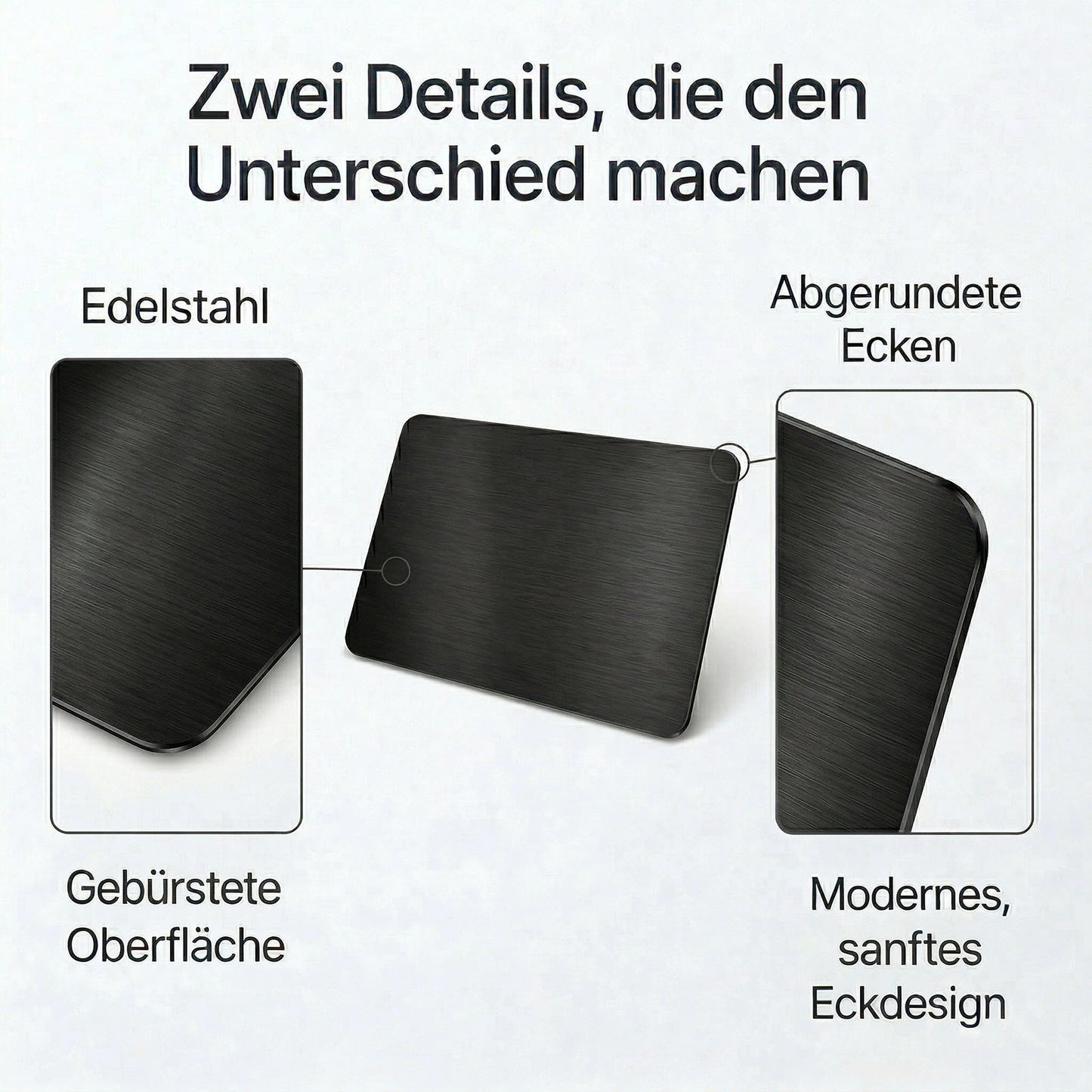 Personalisiert Türschild mit Namen und Logo Edelstah