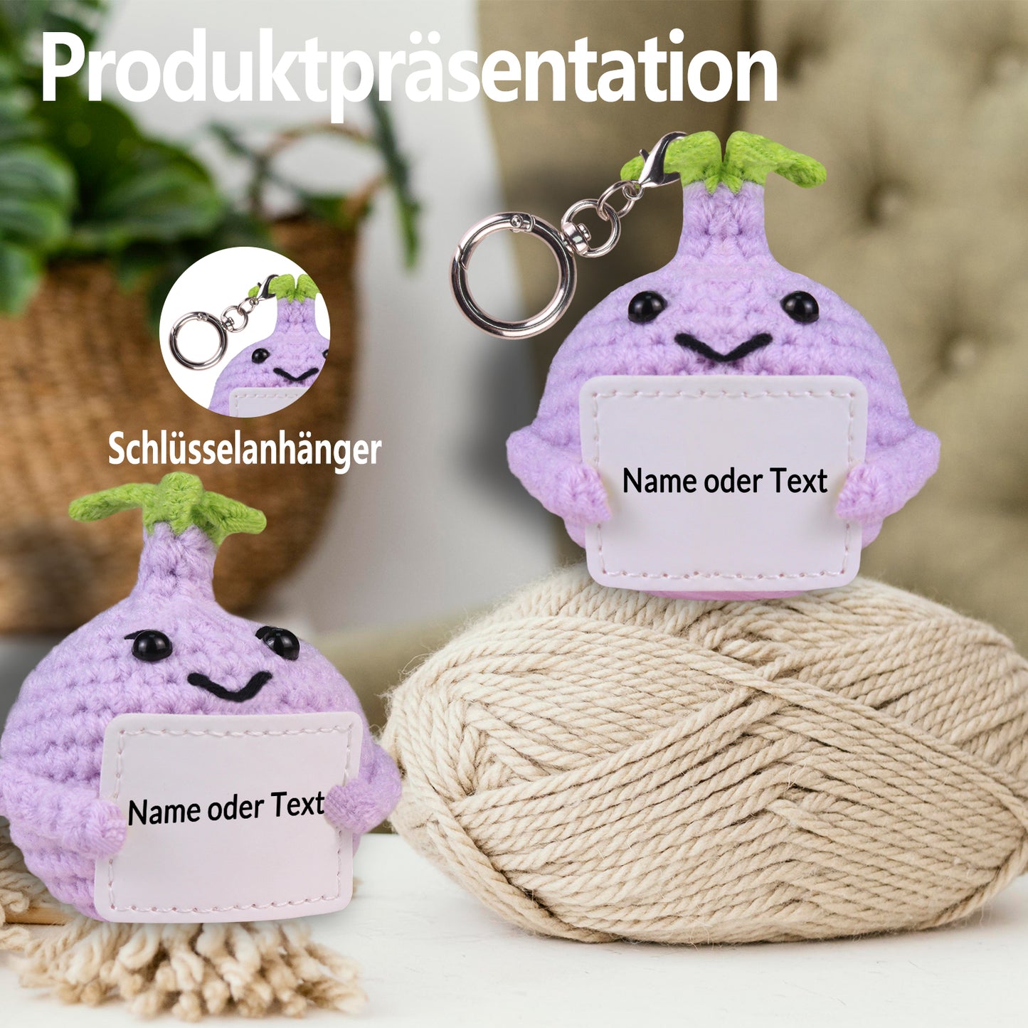 Personalisierung Kleine Glücksbringer Positive Lederkarte